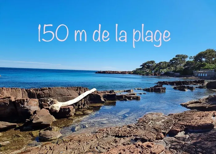 Boulouris - Grand 3 Pieces 5 Personnes Avec Terrasse A 5min A Pied Des Plages