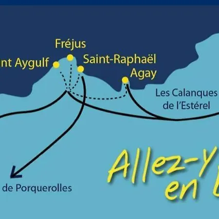 Boulouris - Grand 3 Pieces 5 Personnes Avec Terrasse A 5min A Pied Des Plages Lägenhet Saint-Raphaël